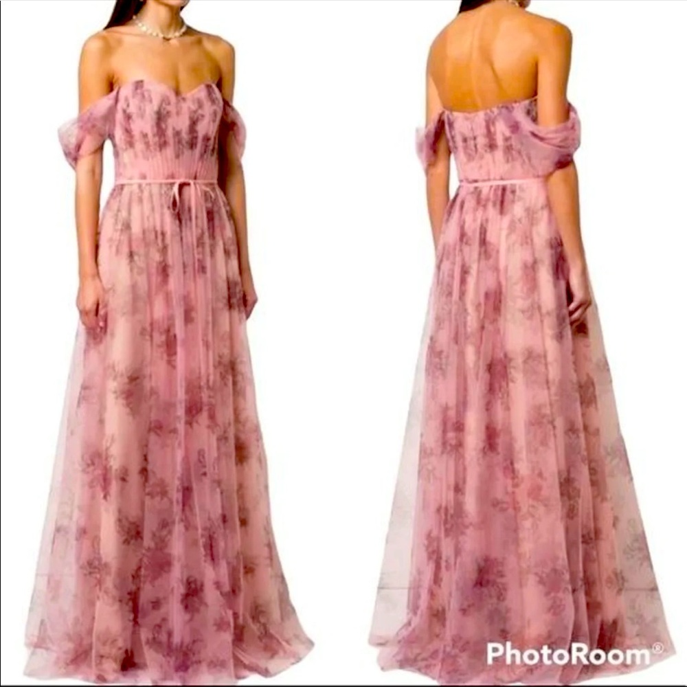 Marchesa Notte floral dress